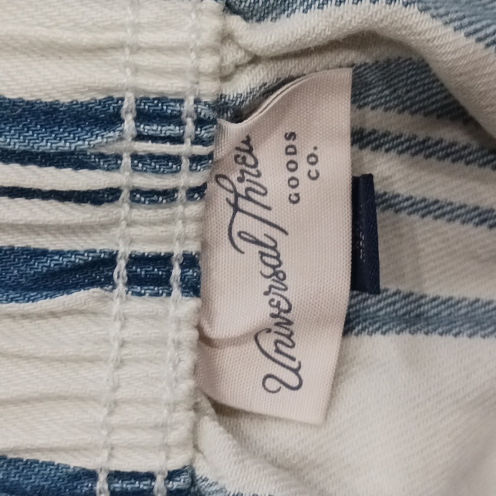 Universal Thread Denim Tank Top Striped Blue and White Women's Size XXL - Picture 11 of 12